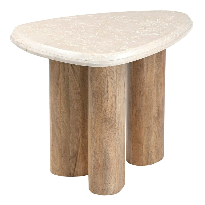 Marlin - Modern Marble  Mango Wood Nesting Table Set
