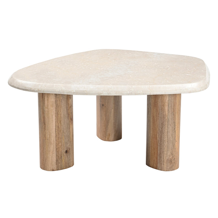 Marlin - Modern Marble  Mango Wood Nesting Table Set