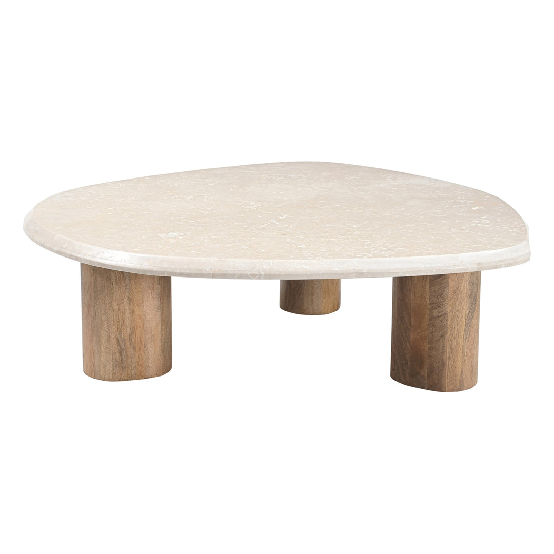 Marlin - Modern Marble  Mango Wood Nesting Table Set