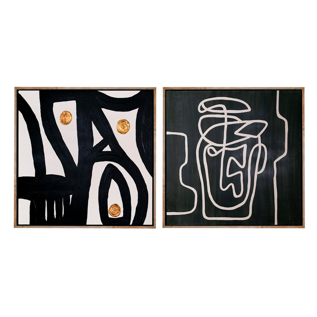Burste - Modern Painting Set of 2