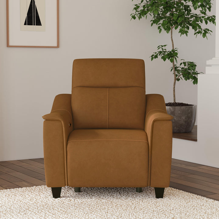 Walter Power Recliner With Power Headrest Honey