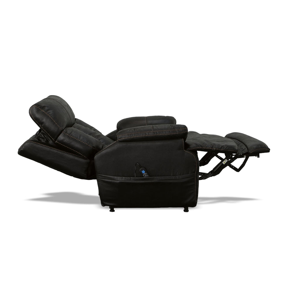 Clive Fabric Power Lift Recliner with Power Headrest & Lumbar in Peppercorn
