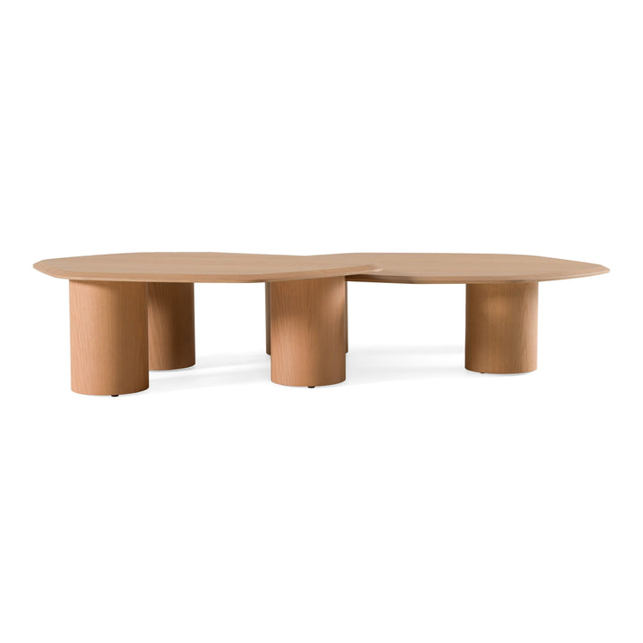 Seymour - Modern White Oak Coffee Table Set