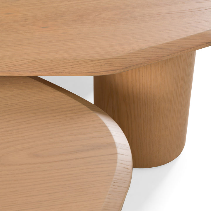 Seymour - Modern White Oak Coffee Table Set