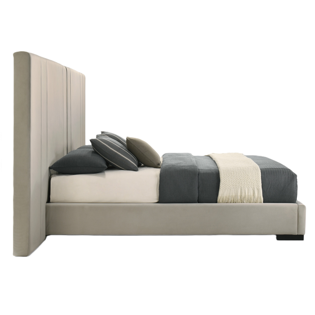 Penrose + Aspen - Modern Beige + Brown Ash 4-Piece Bedroom Set