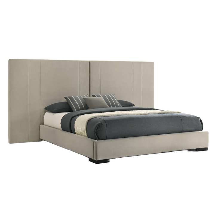 Penrose + Aspen - Modern Beige + Brown Ash 4-Piece Bedroom Set