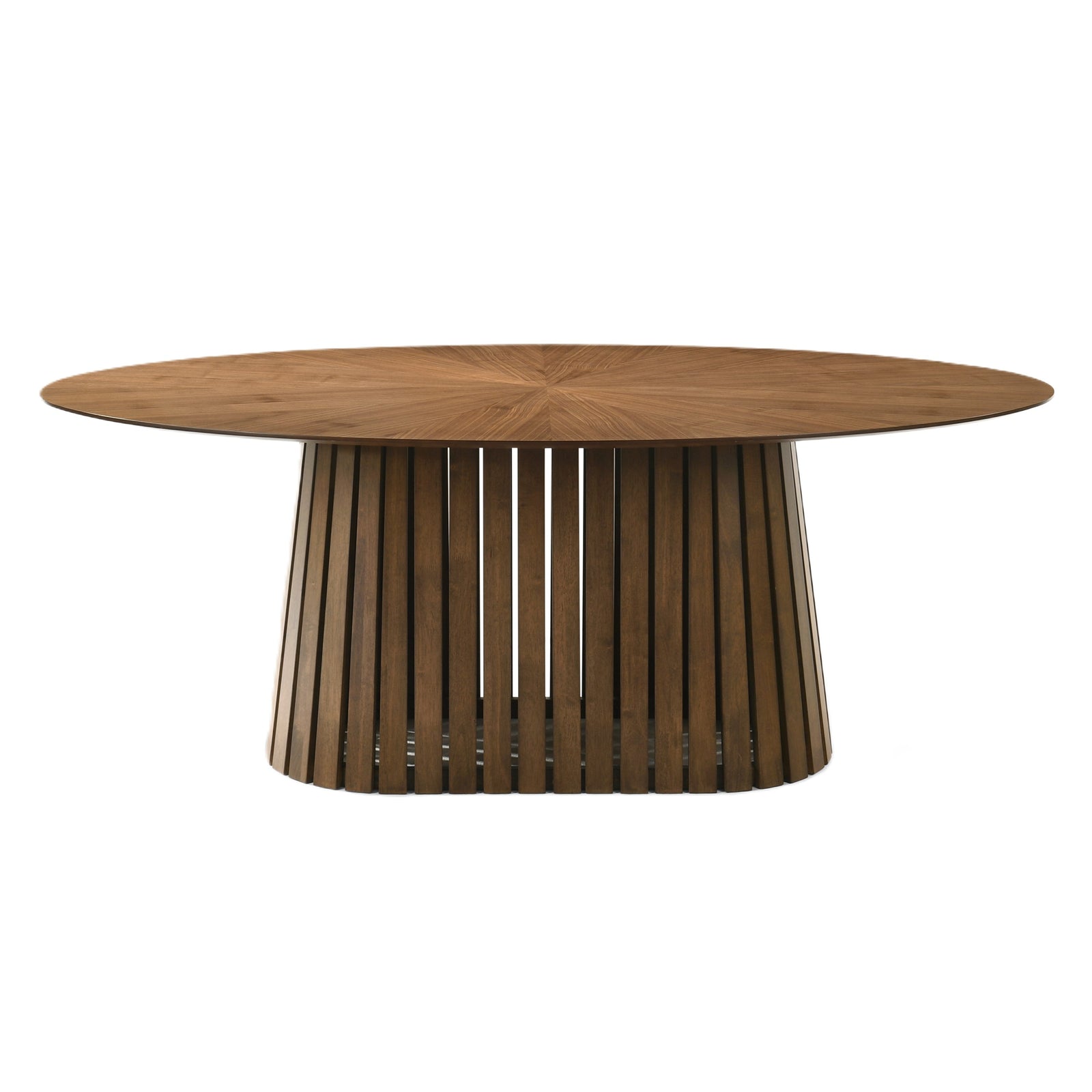 Truman - Mid-Century Modern Walnut Oval Dining Table