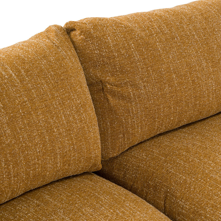 Kinsey - Modern Mustard Fabric Modular Sectional Sofa