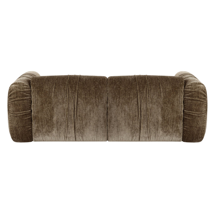 Siegal - Modern Olive Green Fabric Loveseat Sofa