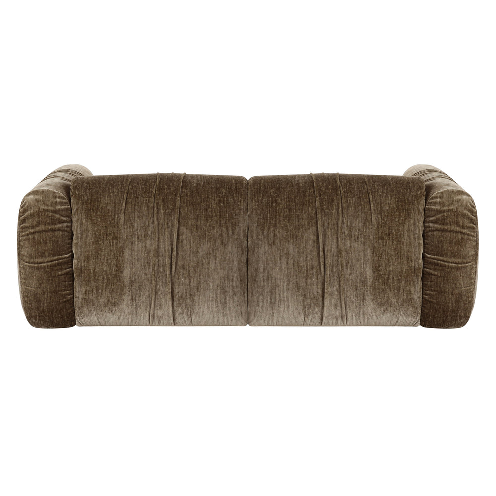 Siegal - Modern Olive Green Fabric Loveseat Sofa - View 4