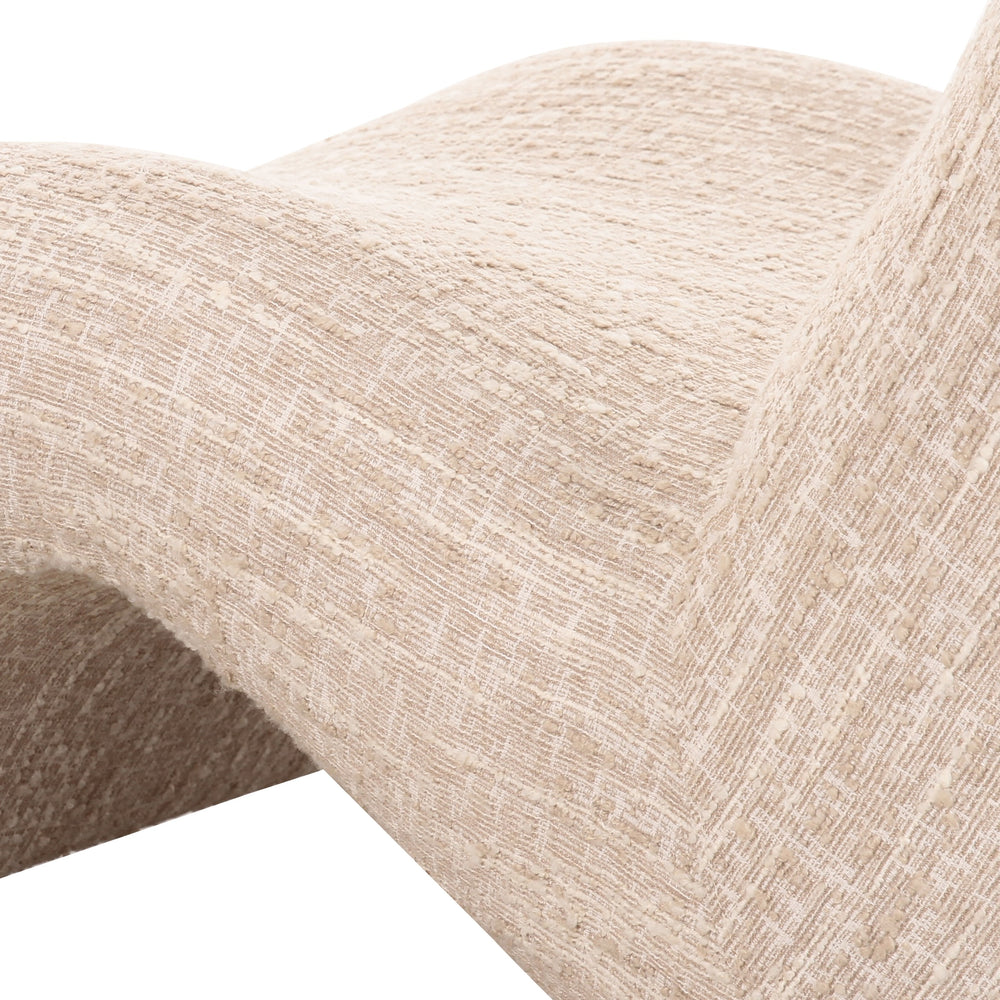 Spiro - Modern Beige Fabric Accent Chair - View 3