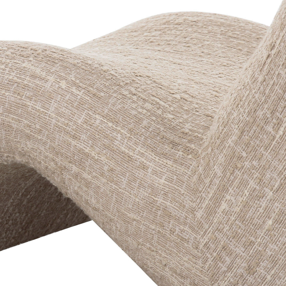 Spiro - Modern Beige Fabric Accent Chair - View 6
