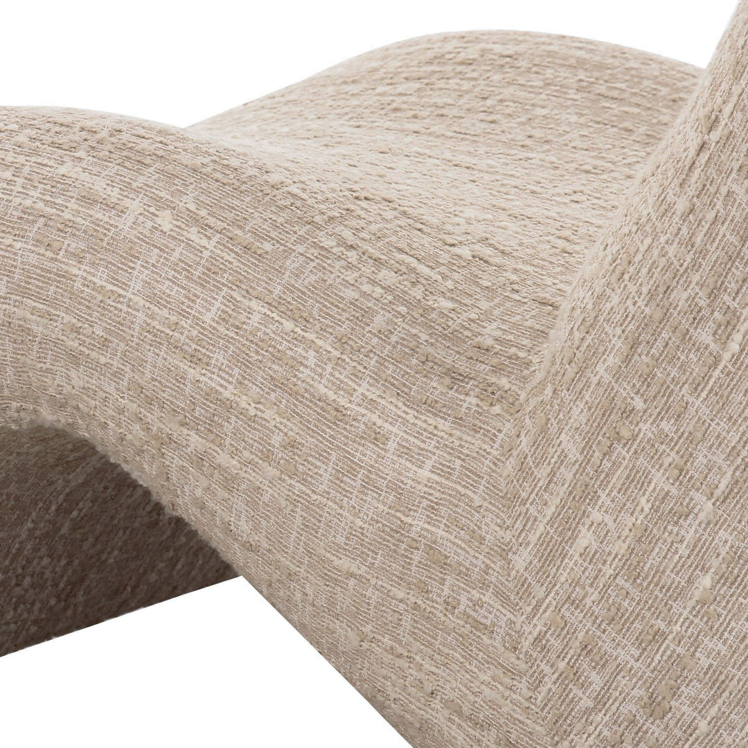 Spiro - Modern Beige Fabric Accent Chair