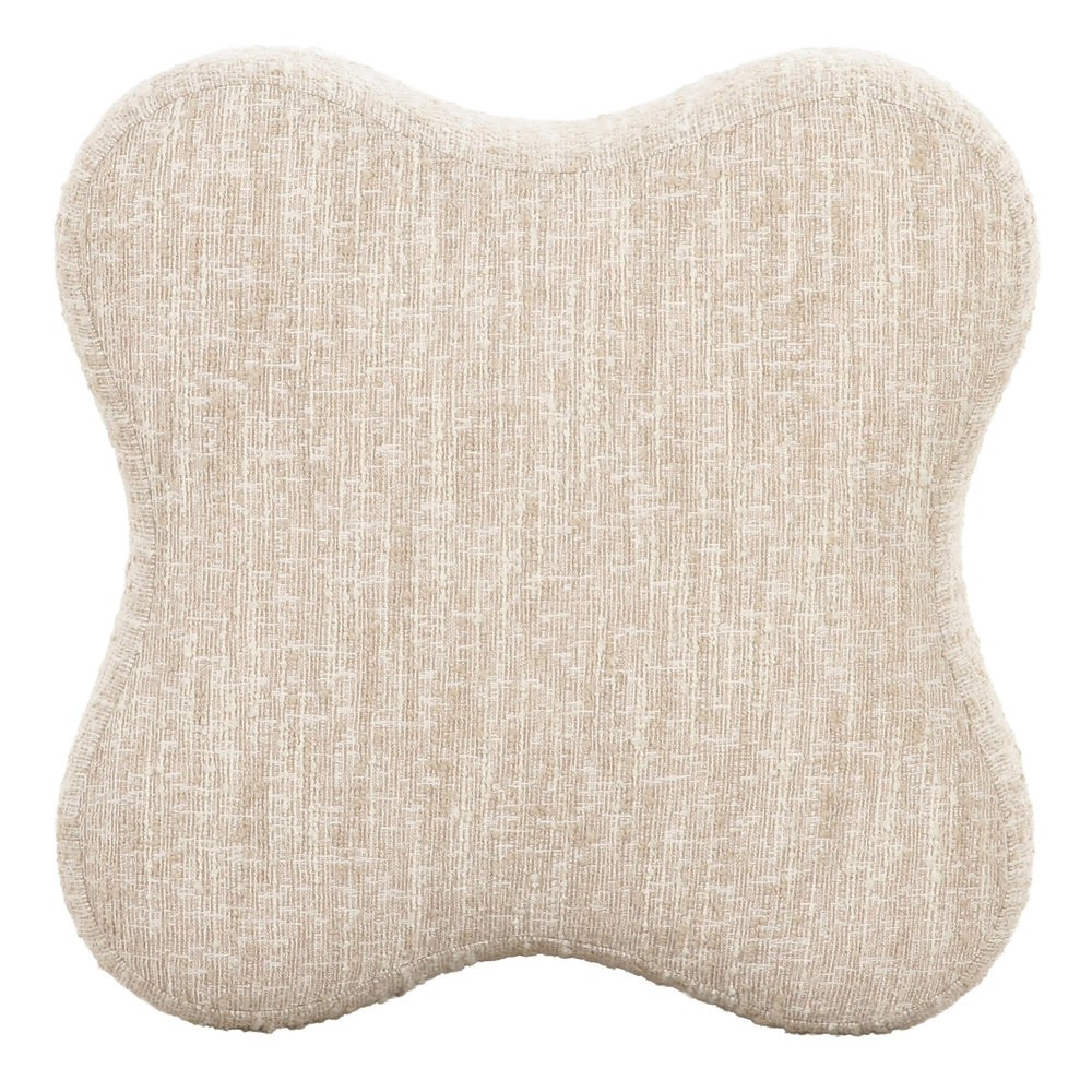 Spiro - Modern Beige Fabric Ottoman