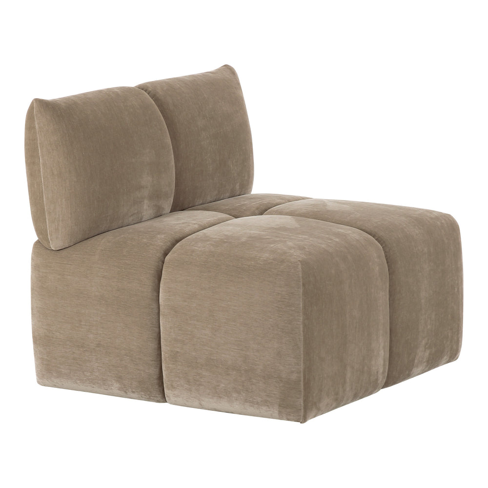 Marisol - Modern Taupe Fabric Sectional Sofa - View 5