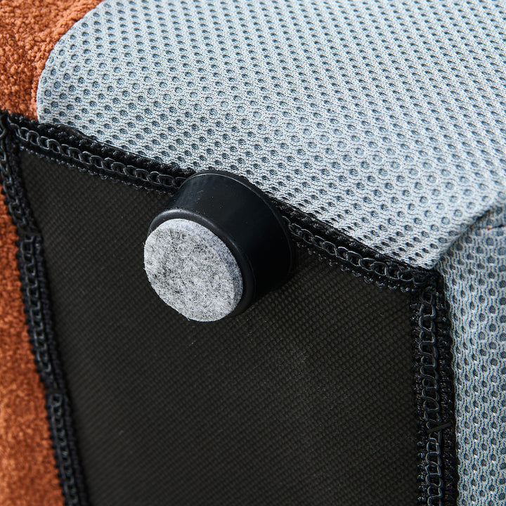 Yolonda - Modern Orange Fabric Bed