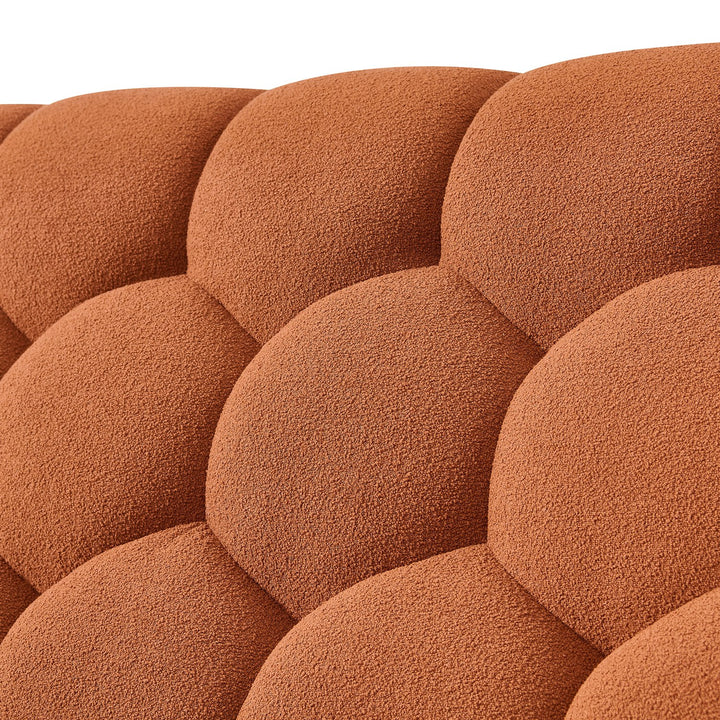 Yolonda - Modern Orange Fabric Bed