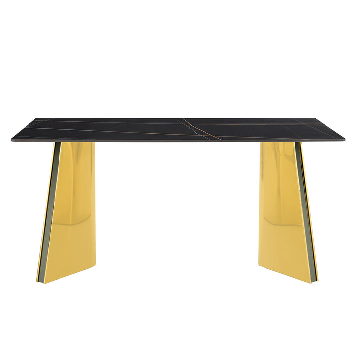 black-marble-patterned-slab-dining-table-with-golden-stainless-steel-butterfly-legs