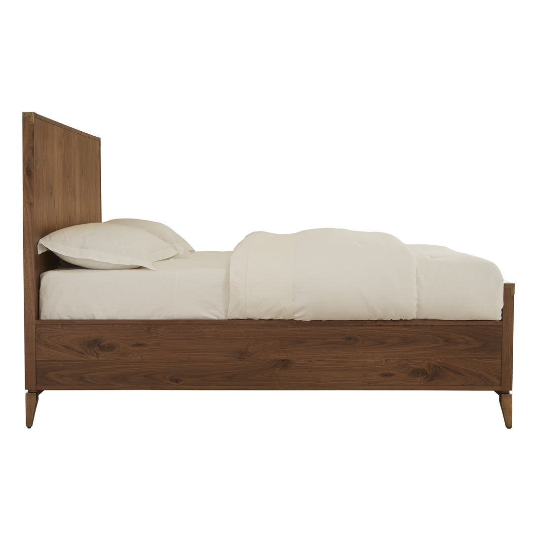 Modus Furniture 8N16F4 Adler Wood Panel Bed In Natural Walnut