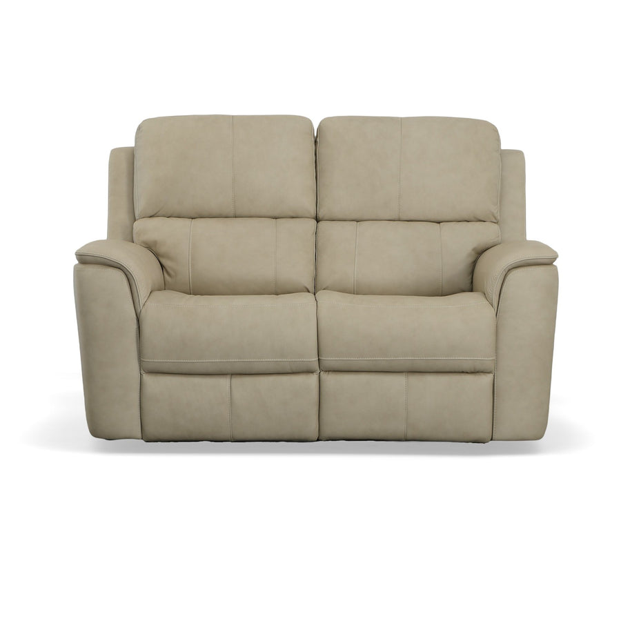 Flexsteel 1041-60PH-94680 Henry  Power Reclining Loveseat With Power Headrests & Lumbar  Beige