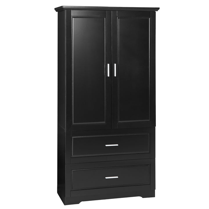 tall-bathroom-storage-cabinet-with-two-doors-and-drawers-black