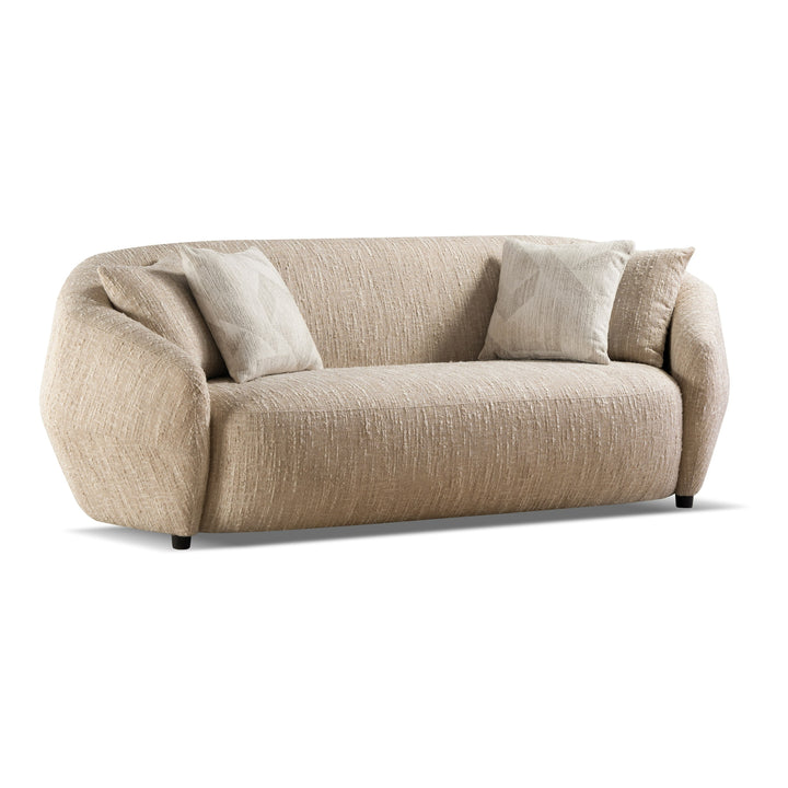 Belinda - Modern Beige Fabric 3-Seat Sofa