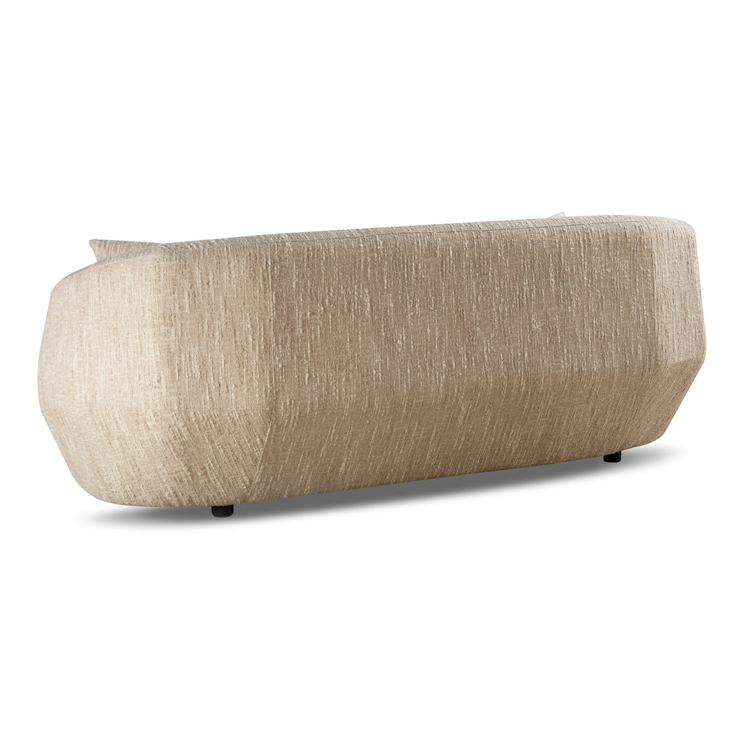 Belinda - Modern Beige Fabric 3-Seat Sofa