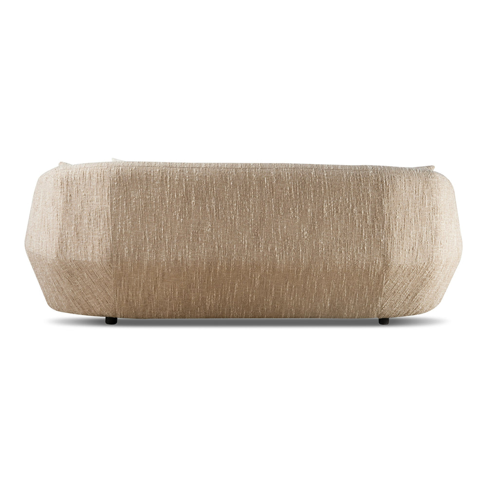 Belinda - Modern Beige Fabric 3-Seat Sofa - View 4