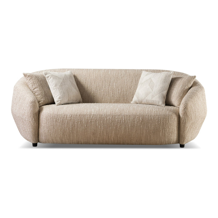 Belinda - Modern Beige Fabric 3-Seat Sofa