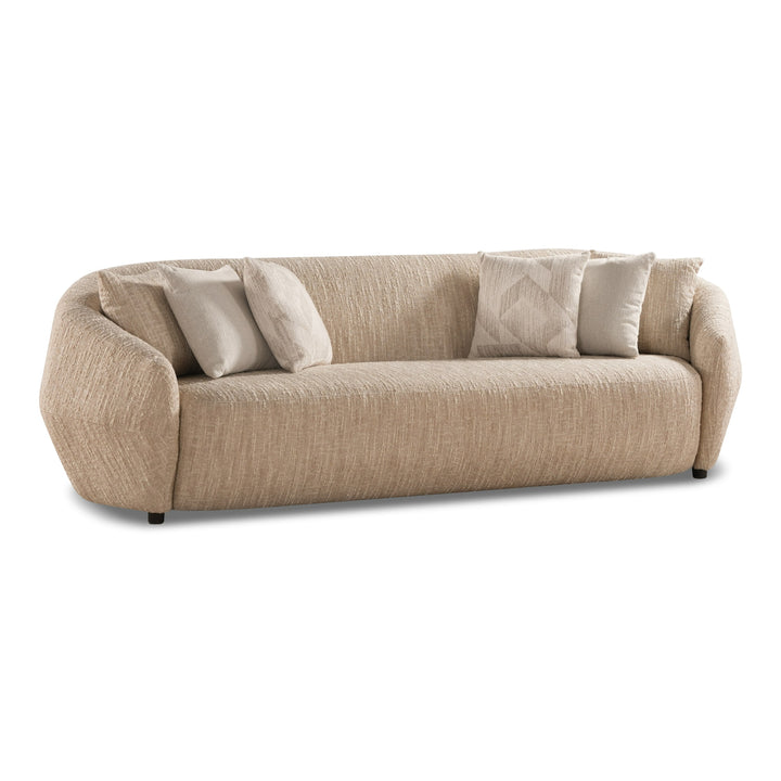 Belinda - Modern Beige Fabric 4-Seat Sofa