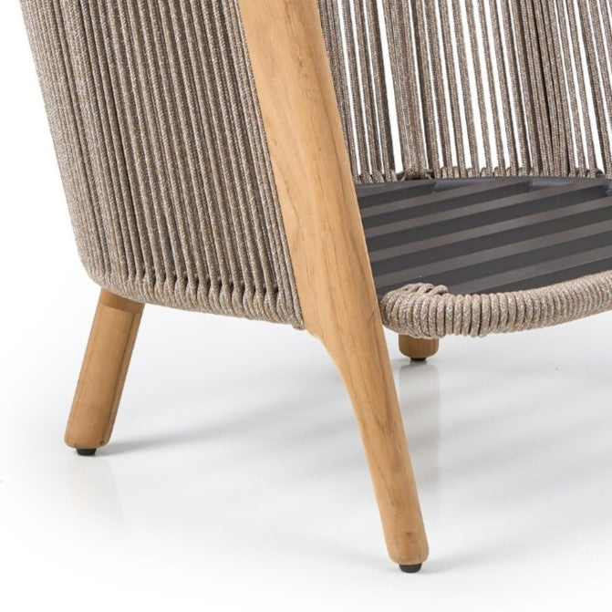 Cayman - Outdoor Beige + Teak Sofa Set