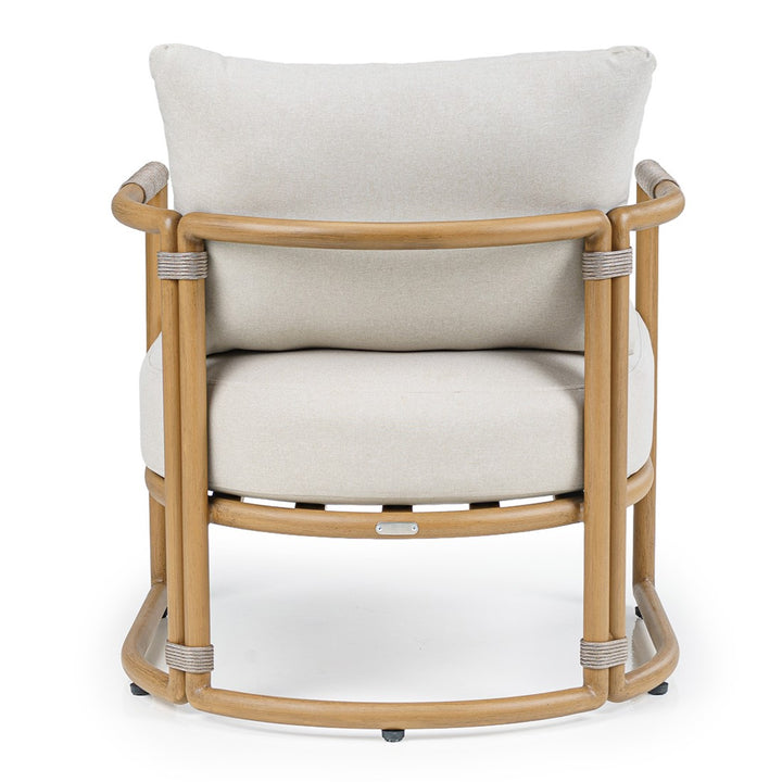 Malta - Outdoor Light Grey + Teak Sofa Set