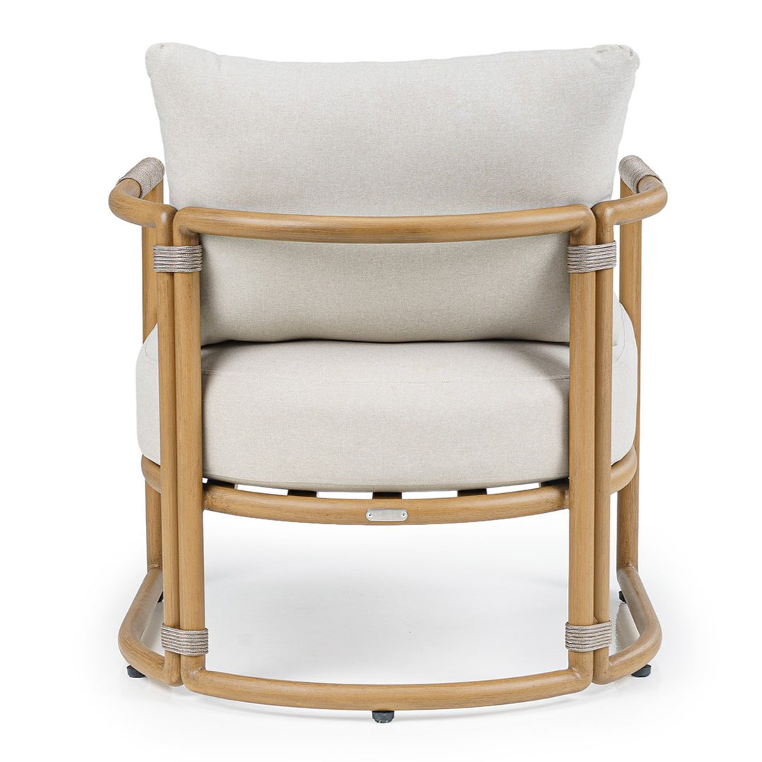 Malta - Outdoor Light Grey + Teak Sofa Set