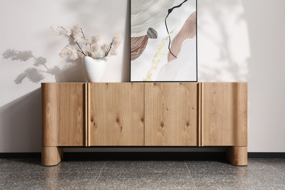 Walbrook - Modern White Oak Buffet - View 2