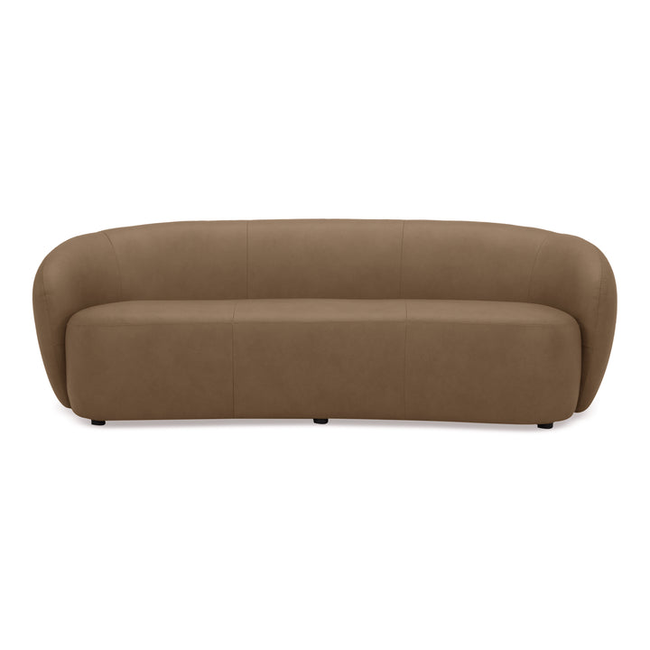 Omaha - Modern Tan Leather Sofa