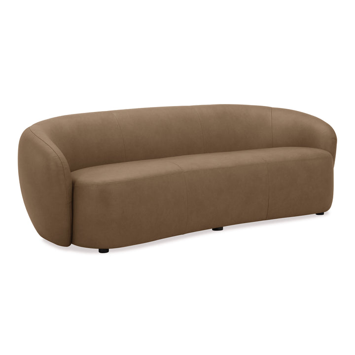Omaha - Modern Tan Leather Sofa