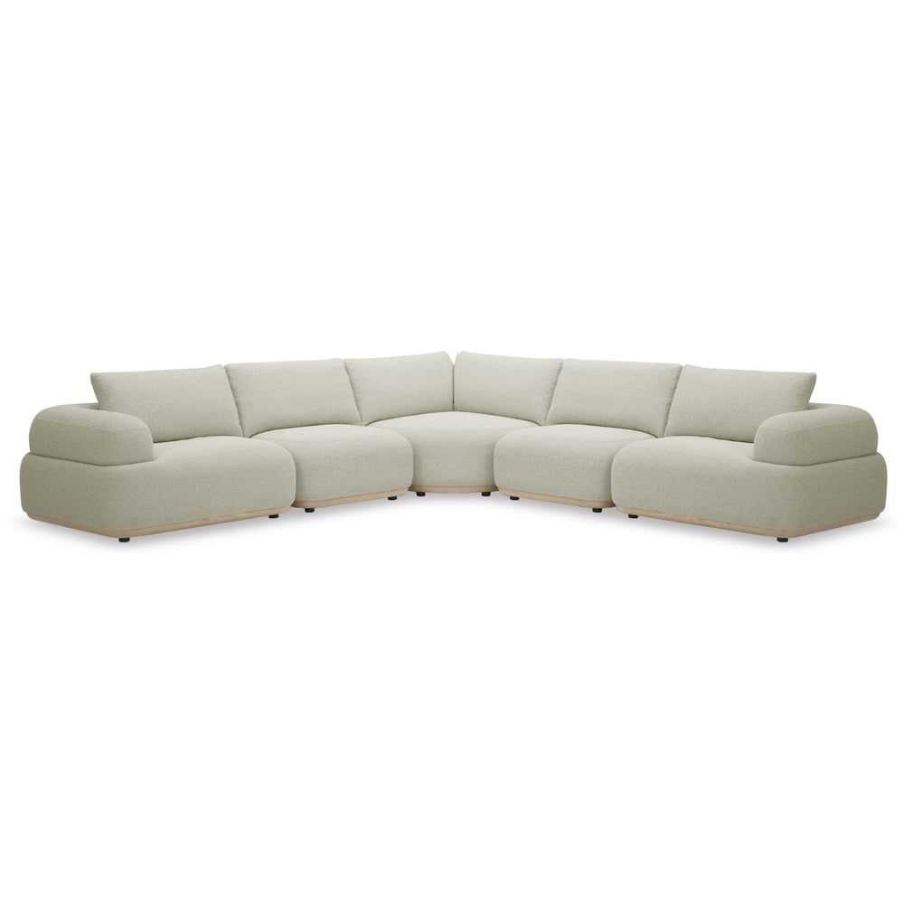 Evans - Contemporary Off-White Fabric Modular Sectional Sofa