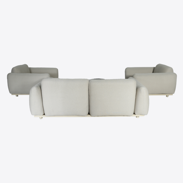 Palma - Outdoor Grey Olefin Fabric Sofa Set