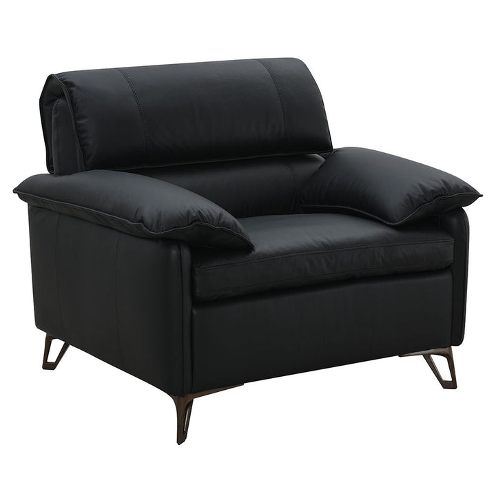 Eilene - Chair - Black Top Grain Leather