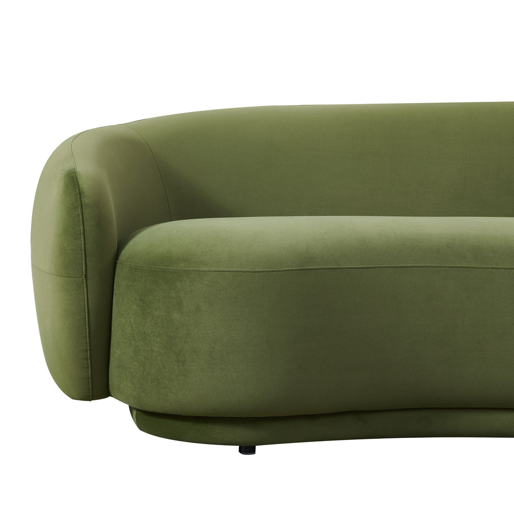 Andrew - Modern Green Fabric Sofa