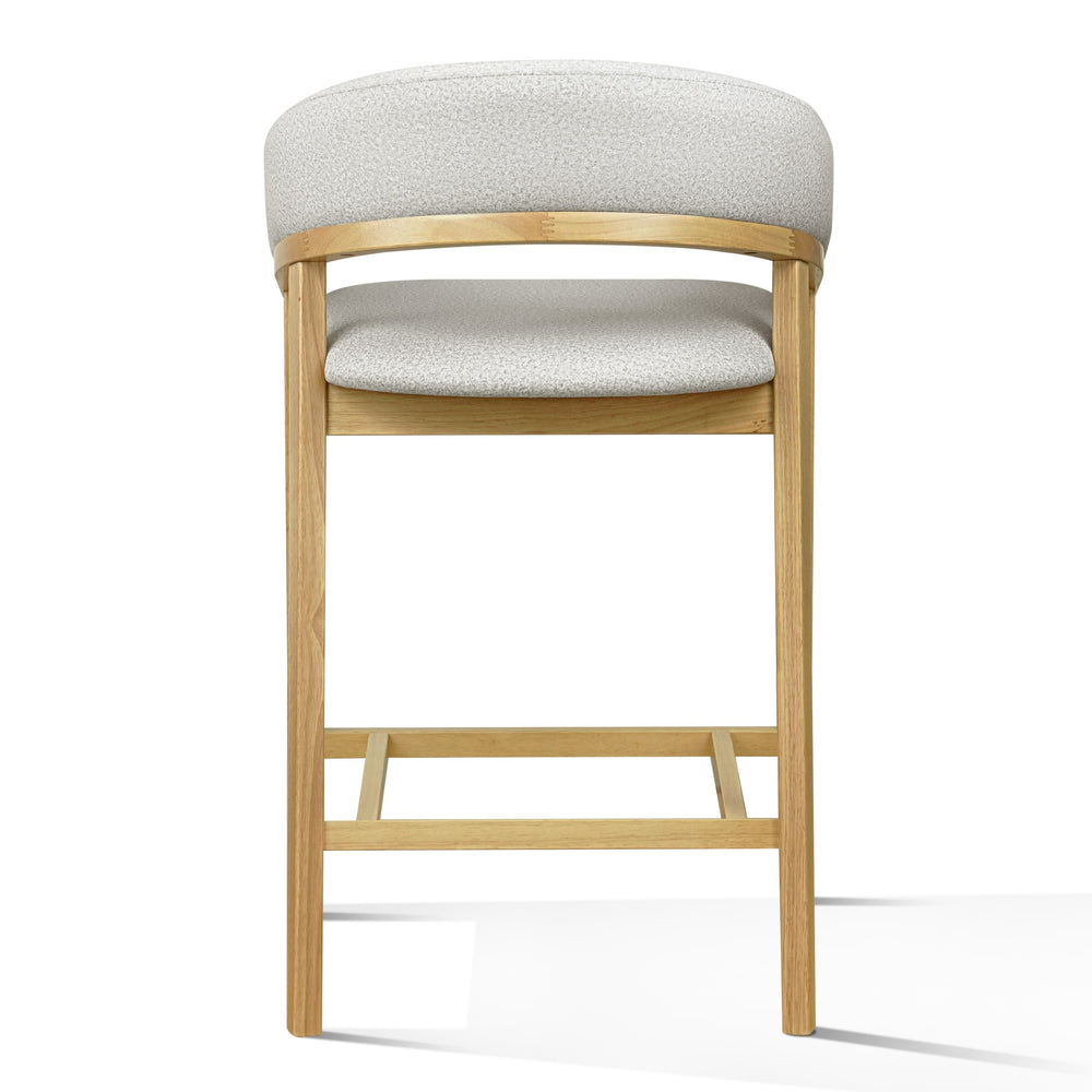 Truman - Mid-Century Modern Grey + Natural Oak Counter Chair (Set of 2) - View 3