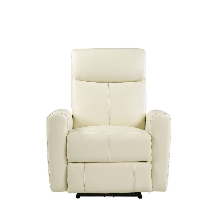 Blane - Power Motion Recliner - Beige Top Grain Leather Match