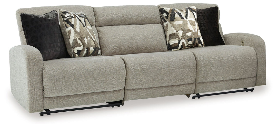 Colleyville - 3-Piece Power Reclining Sectional - Stone by Ashley Furniture product image
