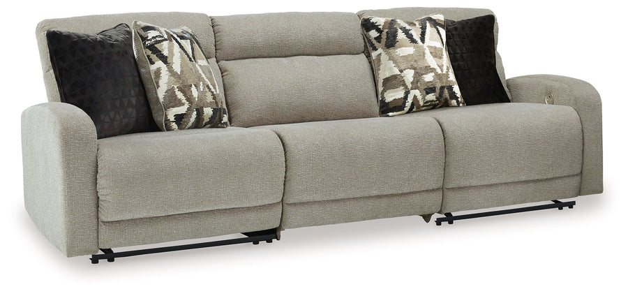 Colleyville - 3-Piece Power Reclining Sectional - Stone by Ashley Furniture product image