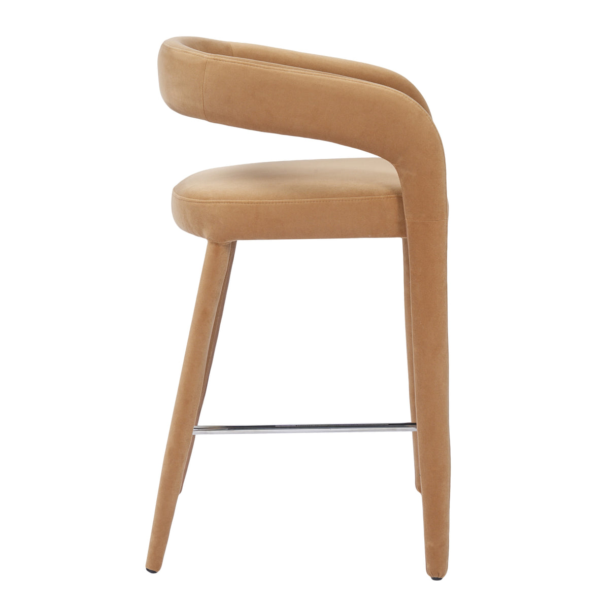 Mundra - Modern Tan Fabric Counter Chair