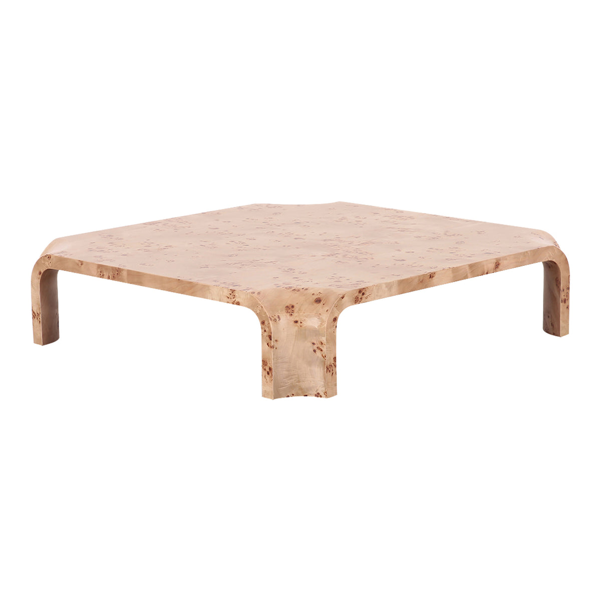 Nasrin - Modern Burl Square Coffee Table