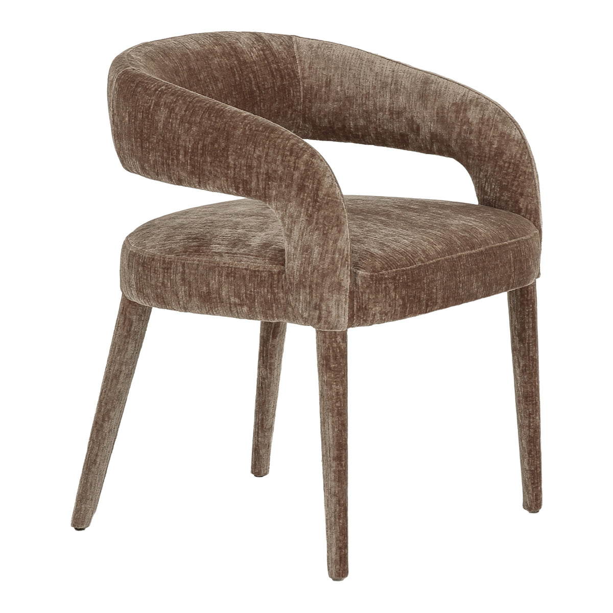 Parisa - Modern Brown Fabric Dining Chair (Set of 2)