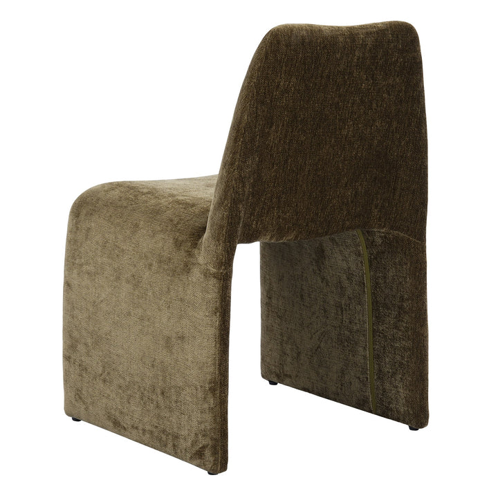 Pritchard - Modern Olive Green Fabric Dining Chair (Set of 2)