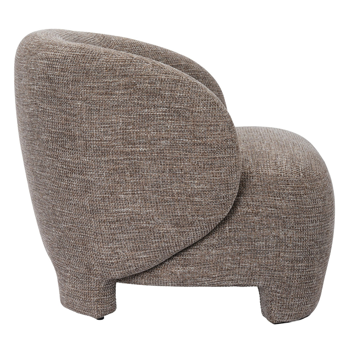 Odi - Modern Brown Fabric Accent Chair