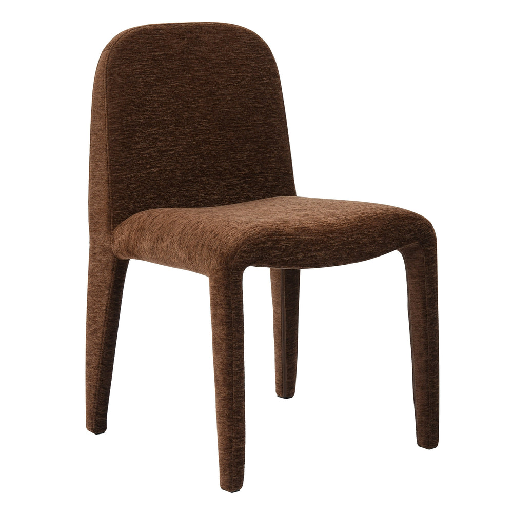 Rustin - Modern Reddish Brown Fabric Dining Chair (Set of 2)